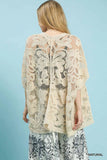 Open-knit Crochet Kimono
