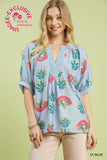 Abstract Print Top