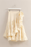 Ruffle wrap skirt