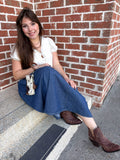 Denim Maxi Skirt