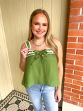 Sleeveless Tie Blouse *FINAL SALE*
