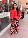 Floral Wide Pants