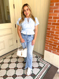 Risen High Rise Crop Bootcut