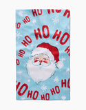 Geometry Santa Claus Tea Towel