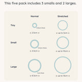 Santa Large Hair Ties