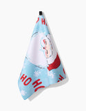 Geometry Santa Claus Tea Towel