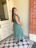 Smocked Midi Dress