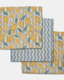 Lemon Waves Dish Cloths