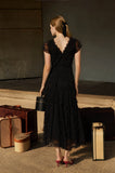 Lace Tiered Midi Dress