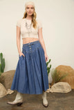 Denim Maxi Skirt