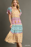 Aztec Midi Dress
