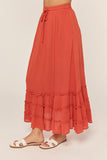 Ruffle Maxi Skirt