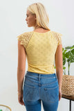 EMBROIDRED KNIT TOP