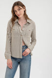 STRIPE BUTTON TOP