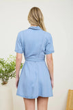 Chambray Collared Dress