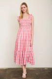Plaid Midi Dress