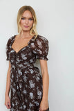 Sweetheart Floral Midi Dress