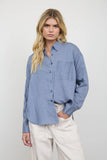 Button Down Long Sleeve Top
