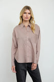 Button Down Long Sleeve Top