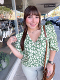 Collared Button Down Top