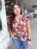 Woven Button Up Top