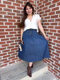 Denim Maxi Skirt
