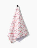 Geometry Festive Candy Tea Towel