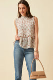 Floral Ruffle Top