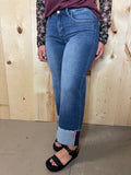 Risen Tummy Control Mid Rise Crop Wide Cuff