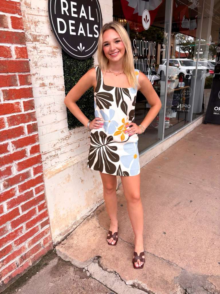 hawaiian mini dress Hawi Pink Hawaiian Print Mini Dress