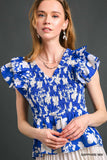 Ruffle Smocked Top