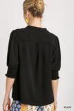 SPLIT NECK TOP