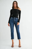 Mica Mid Rise Staight Leg