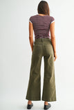 High-rise Wide Crop Trouser