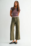 High-rise Wide Crop Trouser