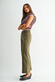 High-rise Wide Crop Trouser