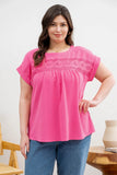 EYELET LACE TOP