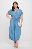 Button Down Midi Dress