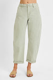 Risen High Rise Relaxed Barrel Cuffed Pants