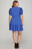 Crochet Lace Mini Dress