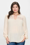 EYELET TRIM TOP