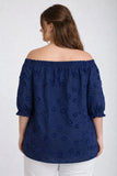 Embroidered Off Shoulder Top