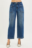Risen Slouchy Crop Patch Pocket Jeans