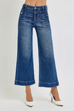 Risen High Rise-Ankle Wide Leg -Patch Front Pocket