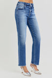 Risen Mid-Rise Ankle Tapered Jeans