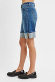 High Rise Mid Length Cuffed Shorts * FINAL SALE*
