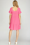 Gauze Tiered Dress