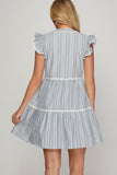 Striped Tiered Dress