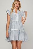 Striped Tiered Dress
