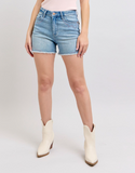 Judy Blue High Waist Embroidered Shorts